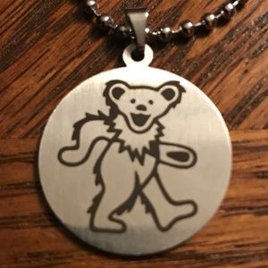 Grateful Dead Dancing Bear necklace